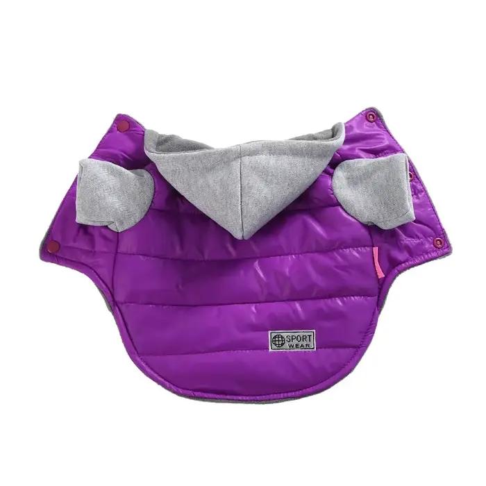 Veste à capuche pour animaux de compagnie pour petits et moyens chiens automne hiver chaud chiot man