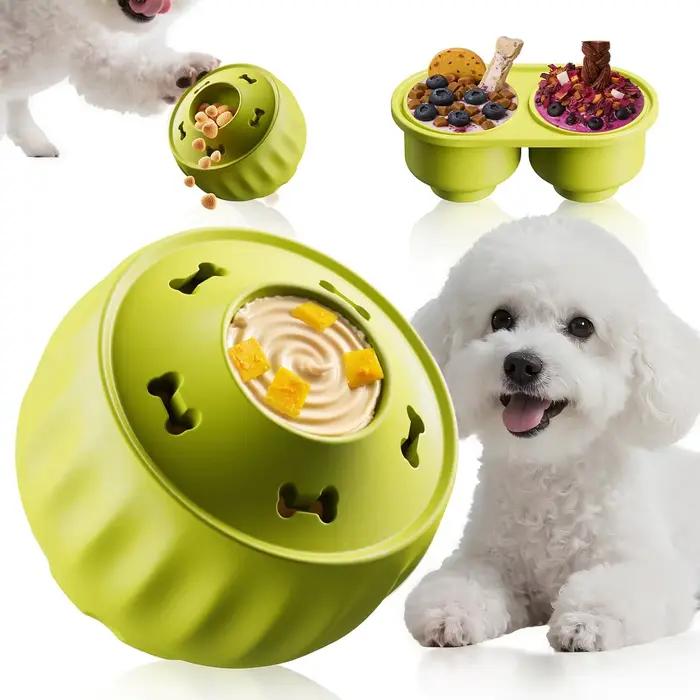 Jouet interactif pour chien à congeler : Stimulation cognitive, jouets durables pour soulager l'ennu