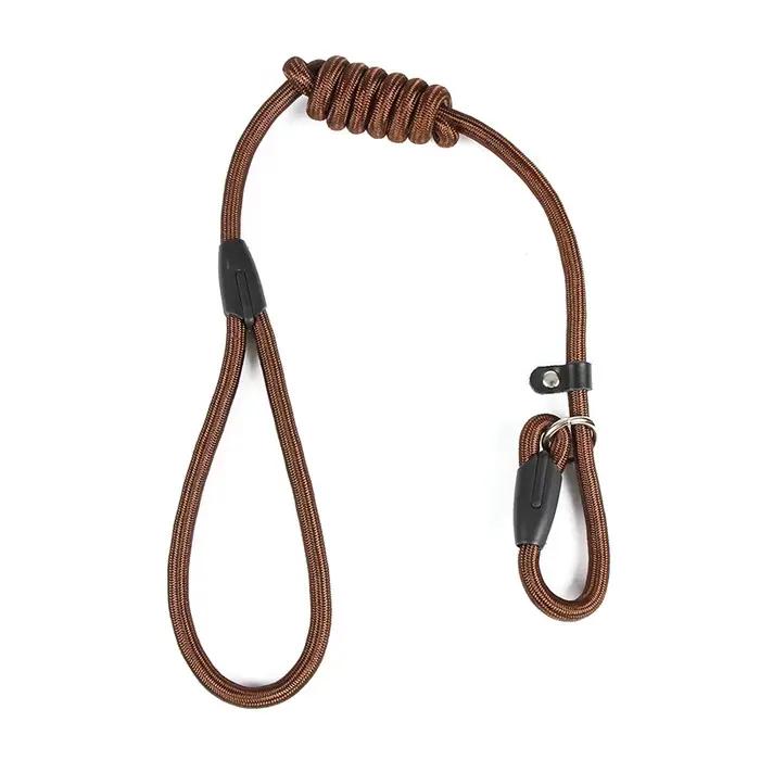 Laisse pour chien chaînes antidérapantes laisse de collier corde en Nylon robuste sans traction lais
