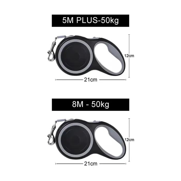 Laisse pour chien de 3m 5m 8m 50kg, collier de Roulette rétractable pour petits et grands chiens, ac