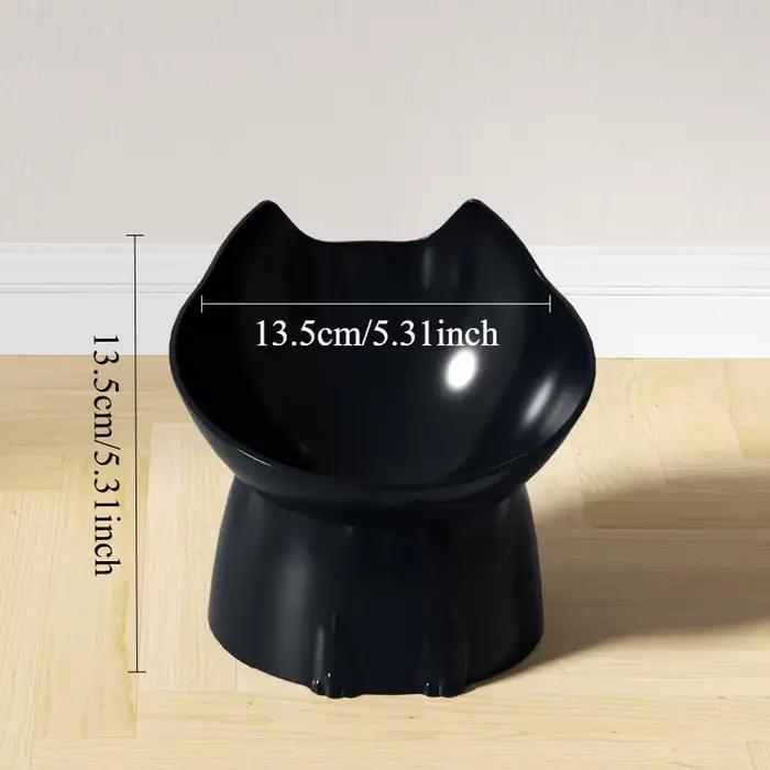 Gamelle surélevée en plastique anti-déversement pour chat et chien, grande capacité, inclinée, avec 