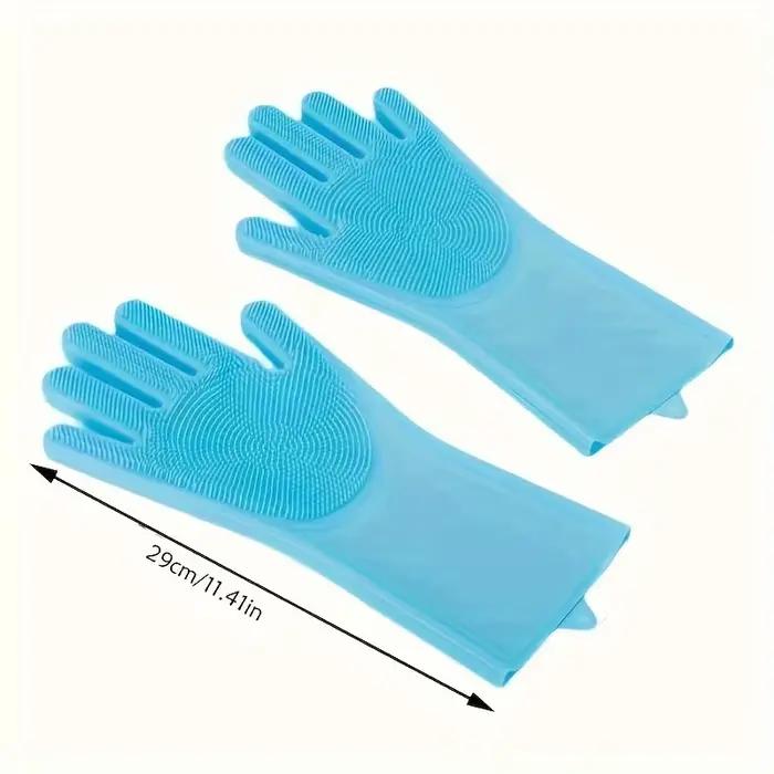 Gants de Toilettage pour Animaux de Compagnie, Shampoing pour Chien et Chat, Éponge Magique en Silic