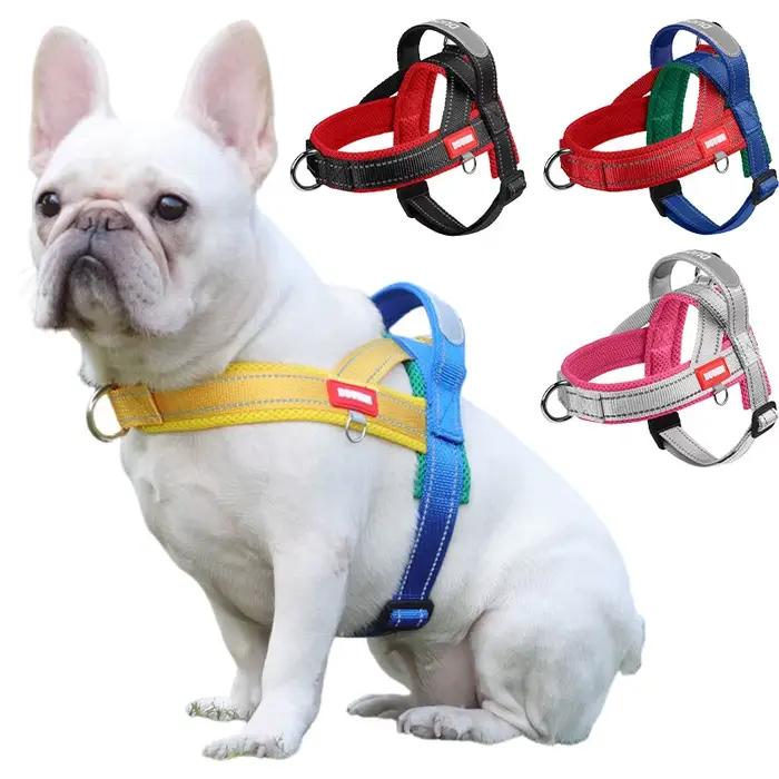 Harnais pour chiens, type selle, sangle de poitrine pour animaux de compagnie, pour petits, moyens e