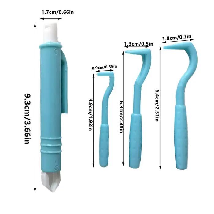 Kit de 4 extracteurs de tiques pour chiens et chats, accessoires durables pour animaux de compagnie,