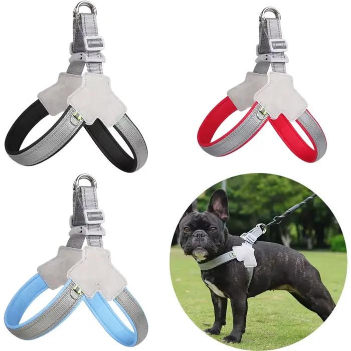 Harnais pour chien de compagnie pour petits et moyens chiens chat réfléchissant chiot chats sans tra