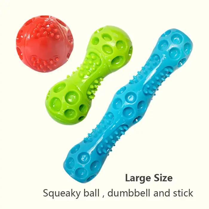 Caiec-Balle rebondisnoyaux grinçante pour chien, jouets durables et flottants, jouets pour animaux d