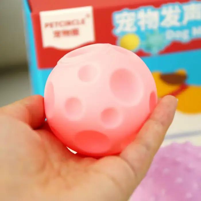 Balle à mâcher avec couinement pour petits chiens, jouets pour animaux de compagnie, diamètre 6cm, b
