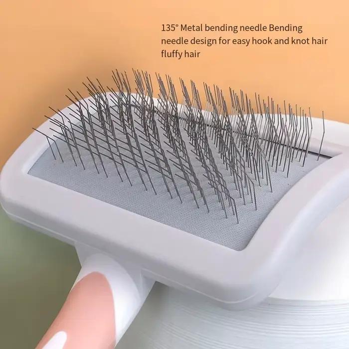 Brosse démêlante pour poils d'animaux, peigne pour chiens et chats, toilettage pour poils longs, bro