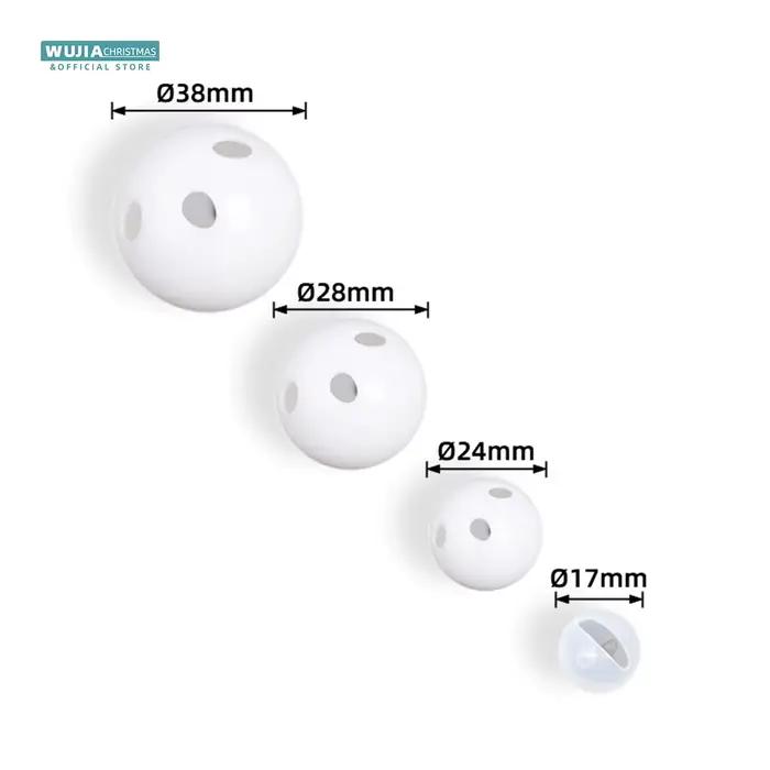 30/50/100 pièces hochet en plastique cloche boules couineur bébé jouets bricolage hochet perles fabr