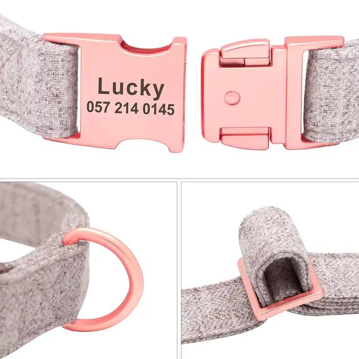 Collier de chien personnalisé réglable de haute qualité