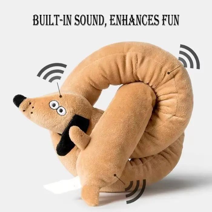 Jouet en peluche teckel Long grinçant