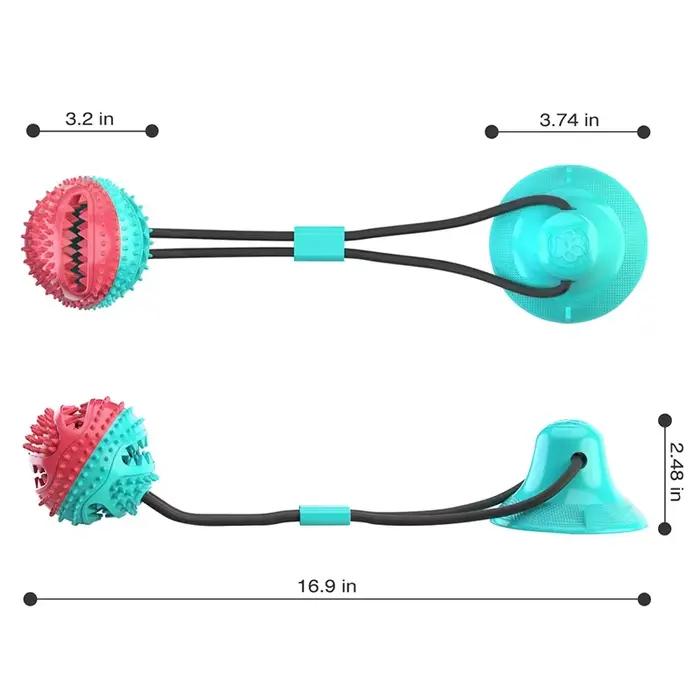 Jouet à mâcher coule avec ventouse pour chien