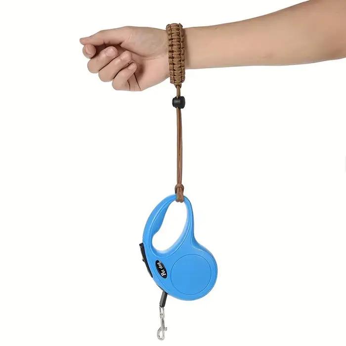 Laisse pour chien anti-chute avec sangle de poignet réglable