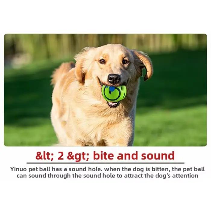 Jouets pour chiens : Balle interactive Wobble Wag Giggle Glow