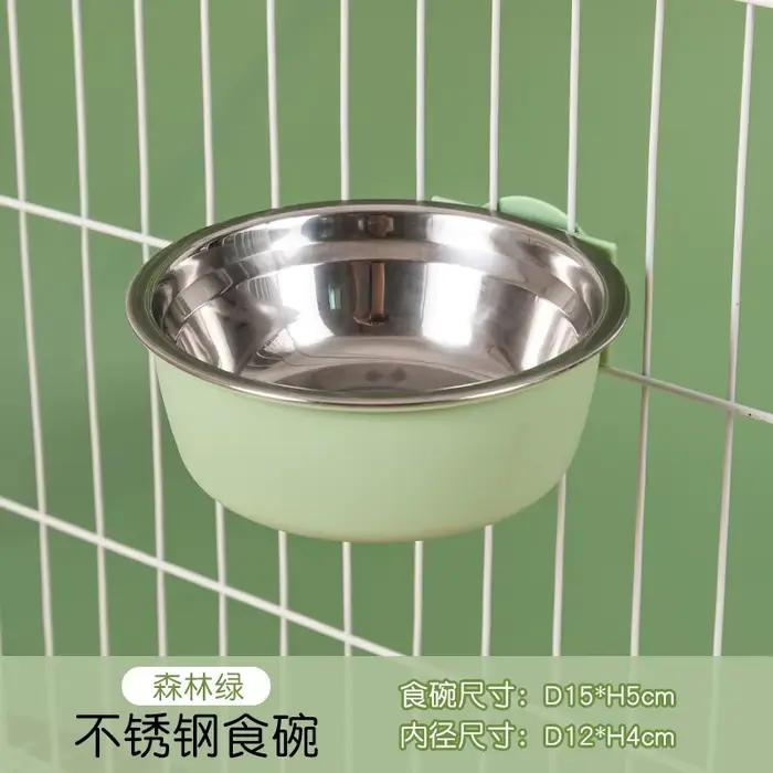 Bol pour chien, chenil amovible en acier inoxydable pour animaux de compagnie