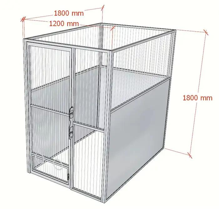 Chenil d'embarquement personnalisé pour chien