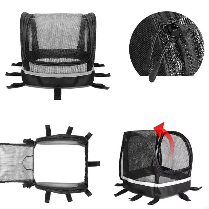 Housse de panier de vélo sécurisée pour animaux