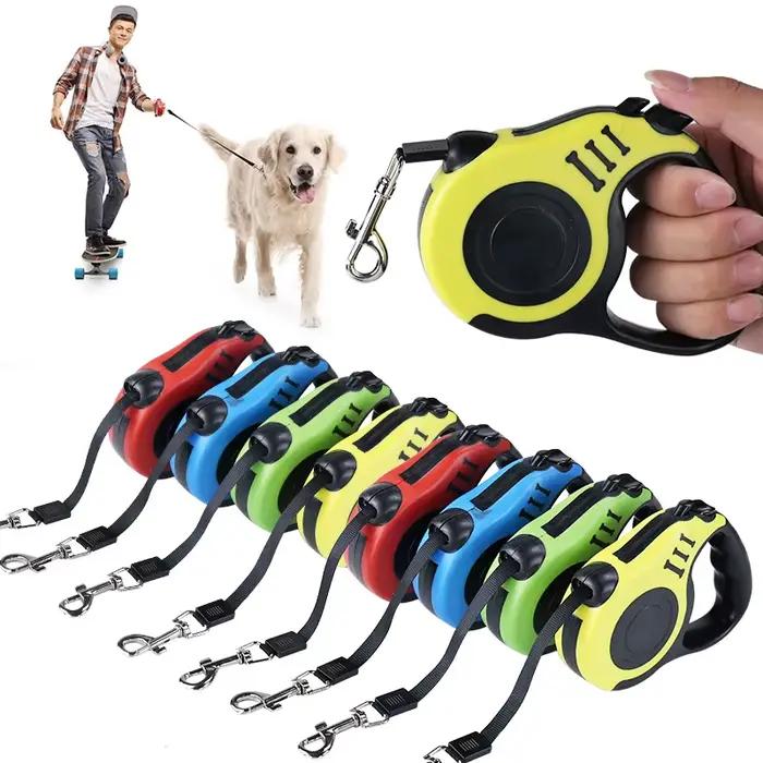 Laisse rétractable pour chien de 3 mètres et 5 mètres