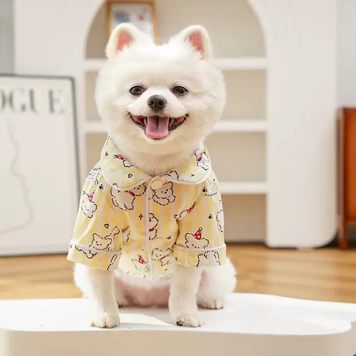 Chemise pour chien, vêtements de couple pour animaux de compagnie printemps-automne