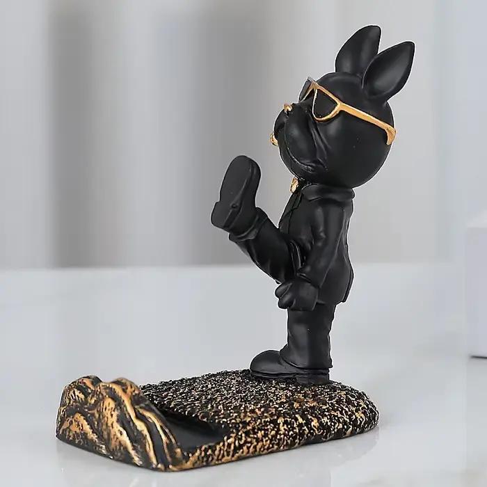 Statue de bouledogue français