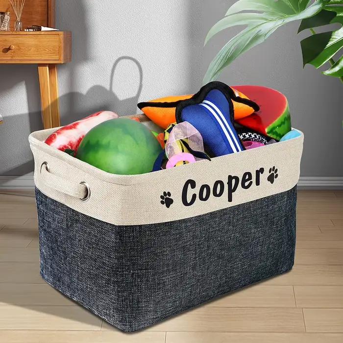Panier à jouets personnalisé pour chien
