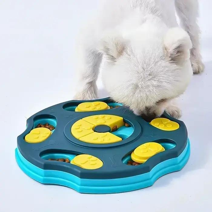 Jouets Puzzle pour chiens, mangeoire lente interactive, augmentation des chiots, distributeur de nourriture IQ, manger lentement, bol antidérapant, jeu d'entraînement pour animaux de compagnie, chat e
