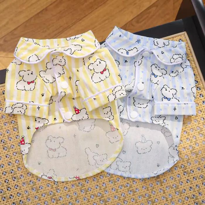 Chemise pour chien, vêtements de couple pour animaux de compagnie printemps-automne