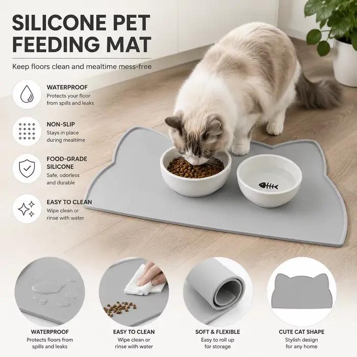 Tapis en silicone de qualité alimentaire pour chat