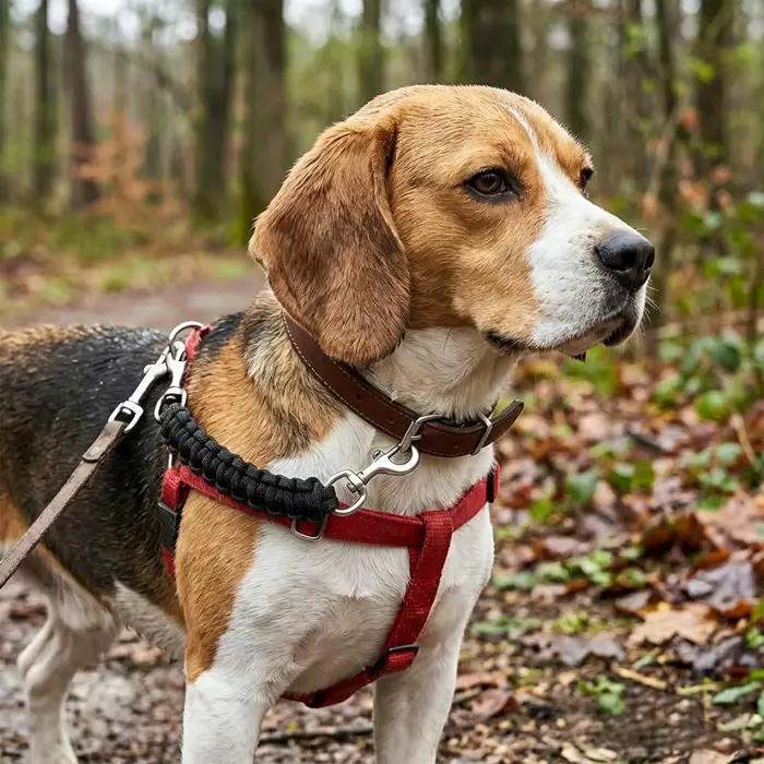 Clip de sécurité pour collier de chien, double extrémité réglable, connecteur anti-traction, sangle de sécurité pour harnais, pour chiots, chatons, chiens de petite et moyenne taille, pour la promenad