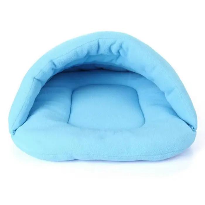 Offres spéciales maison pour animaux de compagnie chien chat sac de couchage polaire chaud lit