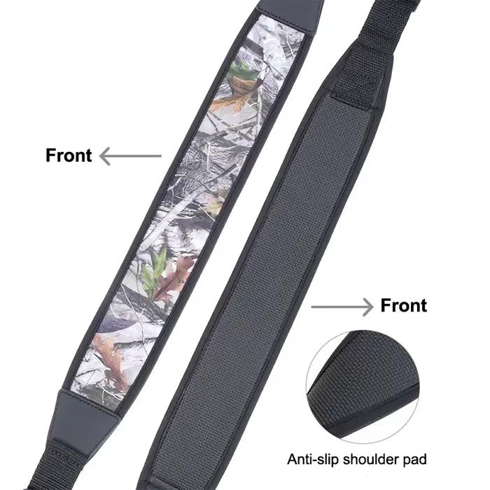 Harnais à 2 points avec épaulettes pivotantes, longueur de la sangle réglable en nylon, pour la chasse en plein air