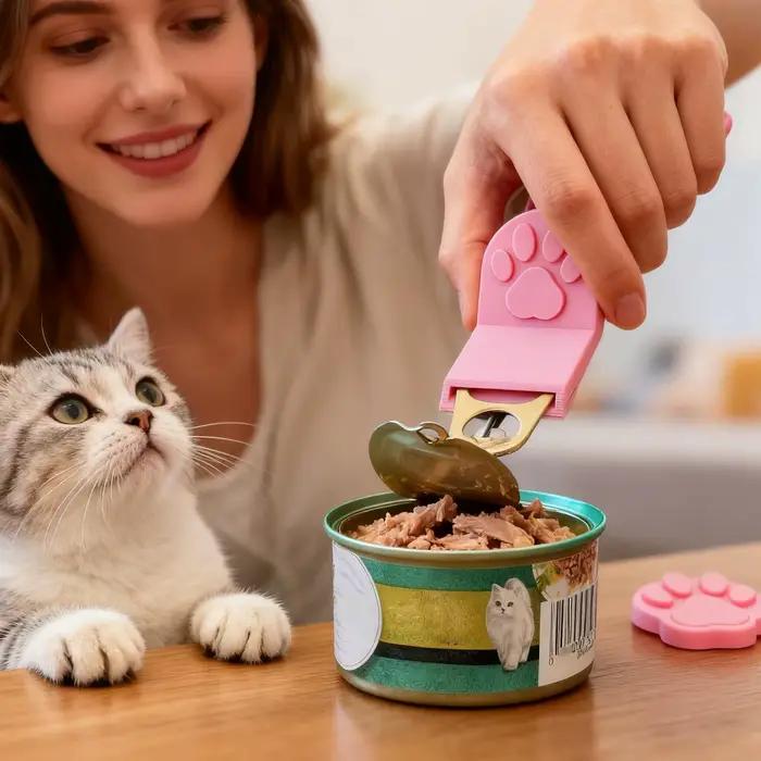 Ouvre-boîte de nourriture à poignée antidérapante