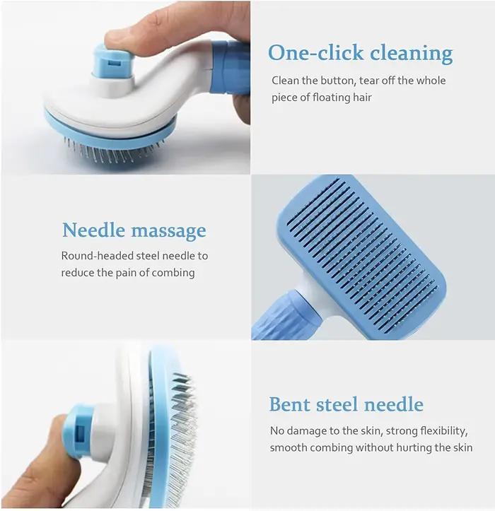 Brosse anti-poils pour chien et chat