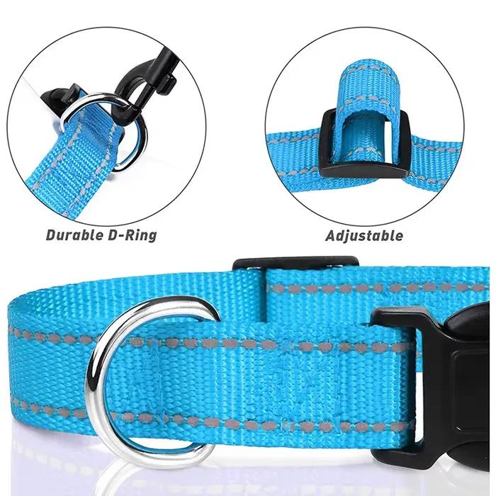 Collier pour chien en nylon réfléchissant