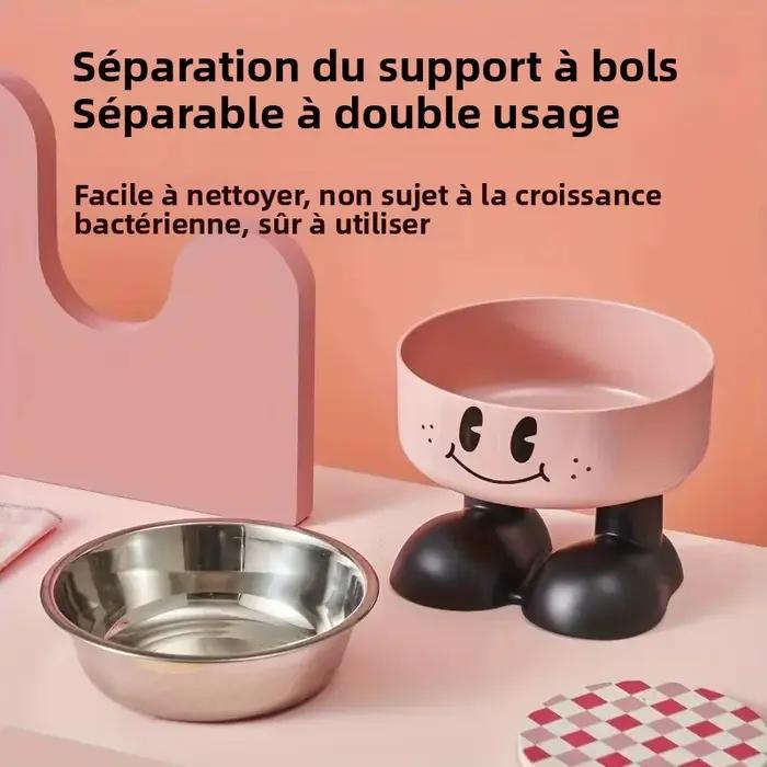 Bol surélevé pour chien et chat en acier inoxydable