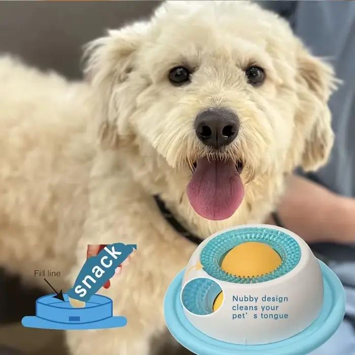 Tapis interactif de soin dentaire pour chiens et chats - Bol à friandises à alimentation lente favorisant la santé buccale, tapis antidérapant pour aliments pour animaux de compagnie