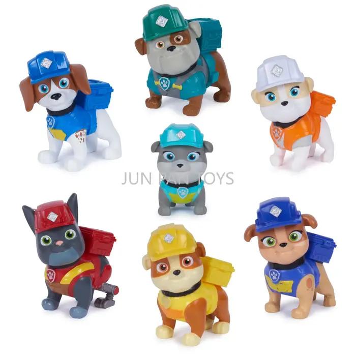 Paw Patrol Rubble & Crew Construction Tool Belt Family Gift Pack Mix's Mixing Wheeler Dump Truck Bulldozer Jouets pour enfants