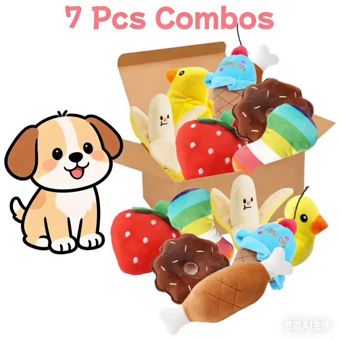 Ensemble de 7 jouets sonores pour chiots