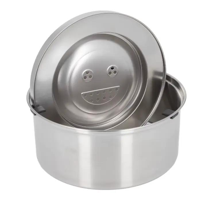 Gamelle flottante en métal pour chien