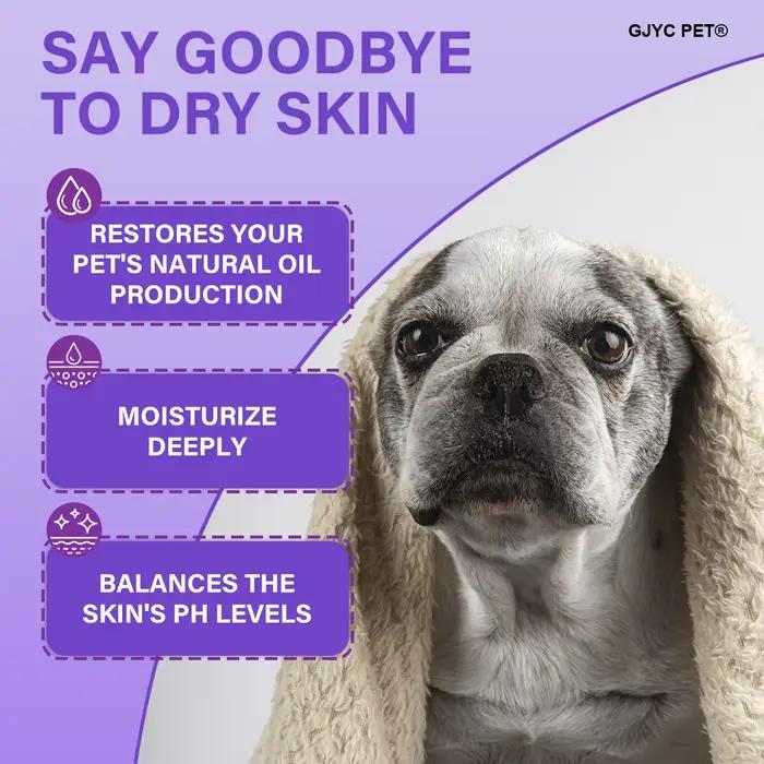 Shampoo pour animaux hypoallergénique chiens chats - Parfum naturel à la lavande Nettoyage en profondeur Désodorisant Hydratant Sans larmes Doux pour peaux sensibles