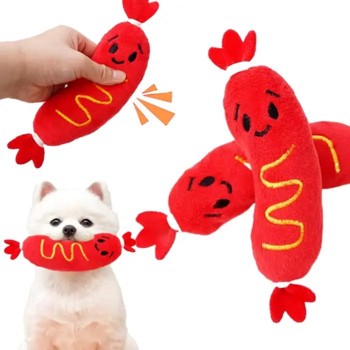 Jouet en peluche sonore pour chien