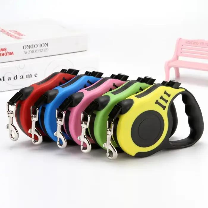 Laisse rétractable automatique en Nylon Durable pour chien de 3m 5m