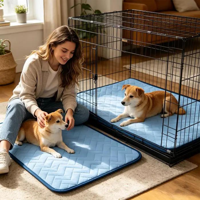 Tapis rafraîchissant pour animaux de compagnie, tapis absorbant la chaleur pour chiots, tapis rafraîchissant pour chats, pour extérieur, intérieur, jardin, balcon, maison, salon, chambre