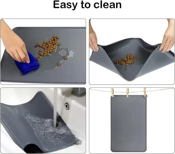 Tapis de nourriture pour chien et chat