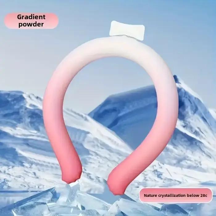 Sangle de cou réutilisable rafraîchissante, idéale pour l'été, collier de refroidissement portable, essentiel pour les activités de plein air, rafraîchissement instantané