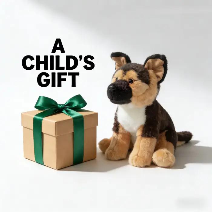 Peluche réaliste Berger Allemand