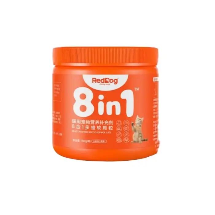 Complément nutritionnel complet 8-en-1 RedDog Pet 180g pour la santé des articulations, de la peau, du pelage et des poils des chats et des chiens