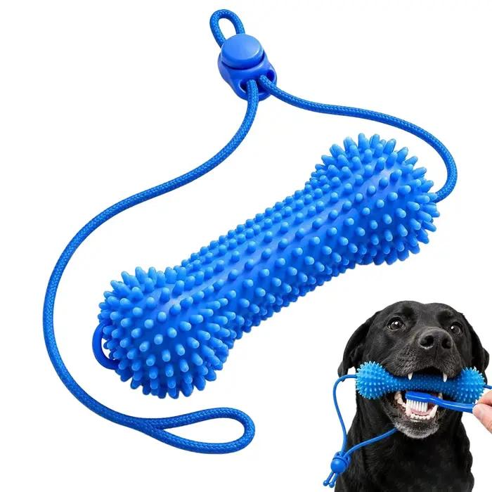 Jouet à mâcher pour chien, bâtonnets de caoutchouc à double action pour l'entraînement, jouet de nettoyage pour les dents des chiots et des chiens de petites, moyennes et grandes races