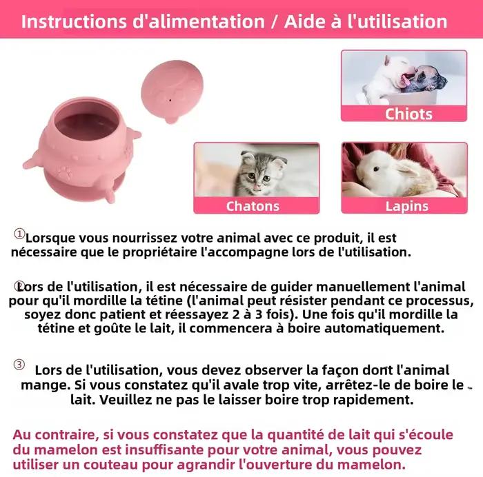 Mangeoire pour nouveau-né chiot et chaton