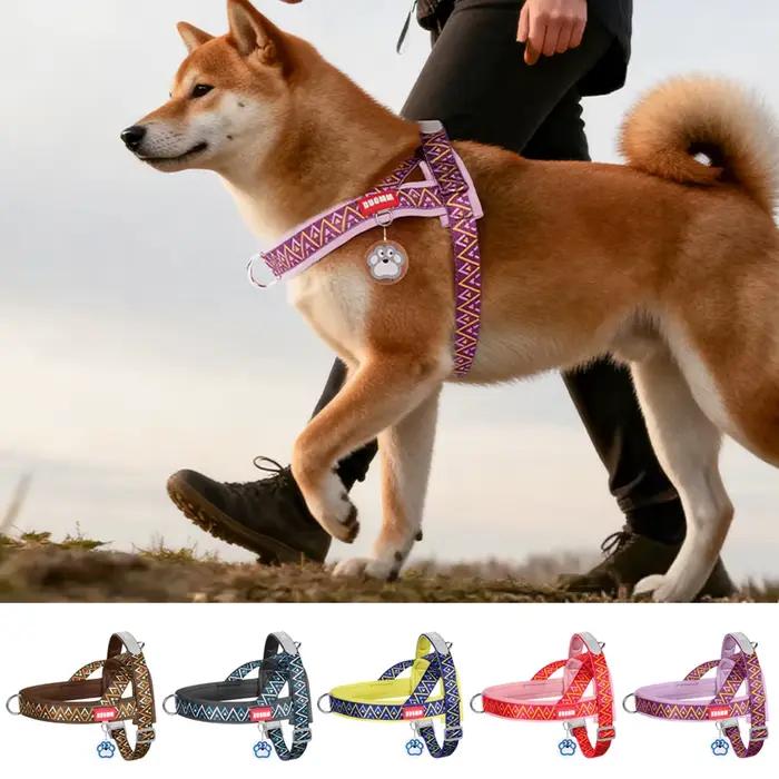 Harnais pour chien selle imprimée à la mode